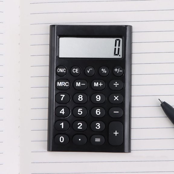 School Supplies Clearance maho Basic Standard Calculators Mini Digital Desktop Calculator with 8-Digit LCD Display. Smart Calculator Pocket Size for Home School for Kids on Clearance