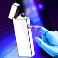 thumbnail image 4 of LACKUST Flameless Electric Plasma Lighter,Waterproof Lighters Dual Arc USB Rechargeable Lighters for Camping Hiking Gifts for Men Fathers Husband,Silver, 4 of 6