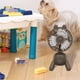 thumbnail image 4 of Ventilador de escritorio para giratorio de 4 velocidades, silencioso, pequeño, ligero, personal, recargable, cabeza ajustable, ventilador US Marrón BLESIY Ventilador de escritorio giratorio, 4 of 8