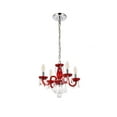 thumbnail image 6 of Rococo 4 light Red Pendant - V7804D15RD/RC, 6 of 8