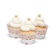 Hortense B. Hewitt 55542 Ethereal Floral Cupcake Wrap - Pack of 24
