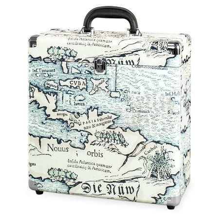Victrola - Storage Case for Vinyl Turntable Records - Map