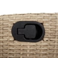 thumbnail image 3 of vidaXL 5 Piece Garden Dining Set with Cushions Beige Poly Rattan, 3 of 5