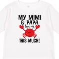 thumbnail image 4 of Inktastic Mimi and Papa Love Me Crab Boys or Girls Long Sleeve Toddler T-Shirt, 4 of 5