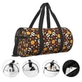 thumbnail image 5 of Haiem Skulls Pattern Gym Bag for Women Men, Waterproof Travel Duffel Bags, Personal Item Travel Bag Weekender Bag with Shoes Compartment & Wet Pocket, 5 of 8