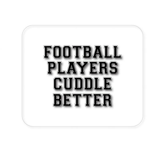 DistinctInk Mouse Pad - 1/4" Foam Rubber - Football Players Cuddle Better