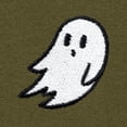 thumbnail image 2 of Dalix Ghost Embroidered Short Soft Fleece Relaxed Drawstring Fit Lounge Mens in Mil Green S Small, 2 of 5