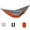 Orange, variant on 106.3"×55.1" Double Camping Hammock, Sky Blue Outdoor Portable Swing with Hanging Straps & Carabiners, for Backyard, Camping, Hiking & Travel,E
