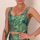 thumbnail image 5 of Sujetador deportivo para mujer Tie Dye Print Extraíble Acolchado Elástico Longline, 5 of 7