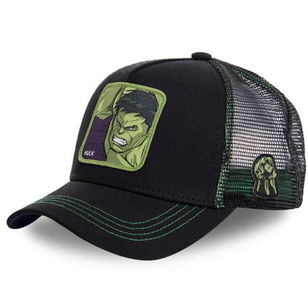 Gorra de béisbol de algodón para hombre y mujer, gorro con estampado de dibujos animados de Mickey, Minnie, Pato DONALD, Spiderman, Snapback, Hip Hop, malla negra Fivean unisex