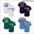 thumbnail image 2 of Camiseta de béisbol bordada personalizada barata para hombres/mujeres/jóvenes, diseño de camisetas de juego de softbol con cuello en V y nombre y número del equipo, 2 of 5
