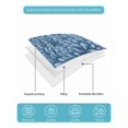 thumbnail image 5 of Blue Yellow Floral Spring Full Size Down Alternative Comforter, Lightweight Comforter Quilt Bedding Set with Pillow Shams Elegant Botanical Summer All Seasons Bed Comforter Duvet Insert 78"x90", 5 of 7