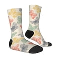 thumbnail image 3 of Uemuo Butterfly Pattern Women's Crew Socks, Soft Durable Breathable Moisture-Wicking with Odor Control Cotton socks, 3 of 9