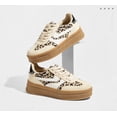 thumbnail image 5 of LUCKY STEP Classic Platform Sneakers Fashion Retro Casual Shoes,Leopard/Beige,Womens, 5 of 6