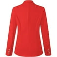thumbnail image 6 of Womens Blazer, Comdrip Spring and Autumn New Solid Color Fashion Leisure Suit Short Coat Woman Business Blazer for Women Red L, 6 of 7
