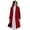Wine, variant on Women's Mid Long Pea Coat Double Breasted Winter Outerwear Warm Overcoat