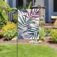 thumbnail image 5 of Tropical Leaves in Pastel Colors Double Sided Garden Flag Decorative Weather Resistant Yard Flag, Large DIY Vertical Flag for Farmhouse Patio Lawn, 28x40 Inch, 5 of 6