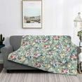 thumbnail image 2 of Fuzoiu Rose Flowers Print Flannel Blanket,Throw Blanket,Flannel Home Decor,Fleece Bed Blankets,Cozy Soft Blanket for Bed, Sofa, Camping, and Travel-60"x50", 2 of 6