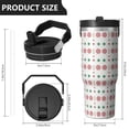 thumbnail image 4 of Christmas 30oz Handheld Travel Tumbler with Handle – Double Wall Stainless Steel Insulated Cup, Flip Straw Lid, Leak-Proof & BPA-Free for Hot and Cold Drinks – Durable Coffee & Juice Mug Black, 4 of 7