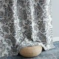 thumbnail image 3 of THD Paisley Faux Silk 100% Blackout Thermal Lined Energy Efficient Curtain Grommet Panels - Pair, 3 of 30
