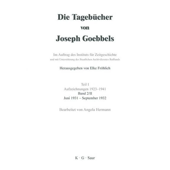 Juni 1931 - September 1932, (Hardcover)