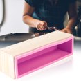 thumbnail image 3 of Molde rectangular de silicona para jabón de 900ML, herramienta de bricolaje para hornear pasteles, chocolate helado (rosa), 3 of 8