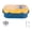 Yellow, variant on 9.05 Inch Thermal Insulated Lunch Box, Double Layer 2 Grid 304 Stainless Steel Food Container with Soup Bowl, Chopsticks & Spoon