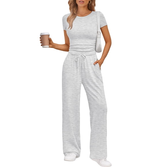 Conjunto coordinado Trendy Queen de 2 piezas para entrenamiento con pantalón deportivo