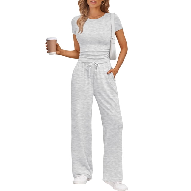 Conjunto coordinado Trendy Queen de 2 piezas para entrenamiento con pantalón deportivo