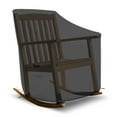 thumbnail image 2 of Rocking Chair Cover 18 Oz Waterproof - 100% Weather Resistant PVC Coated Patio Furniture Cover with Air Pockets & Drawstring for Snug Fit (45" (H) X 36" (W) X 44" (D) X 15" (FH), Black), 2 of 6