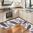thumbnail image 3 of Kitchen Rugs Sets Of 2,Purple Leaf Pattern Anti Fatigue Kitchen Mat Rugs Non Slip Washable,Decorative Kitchen Floor Mats for Kitchen,Sink,Laundry,17"X47", 3 of 5