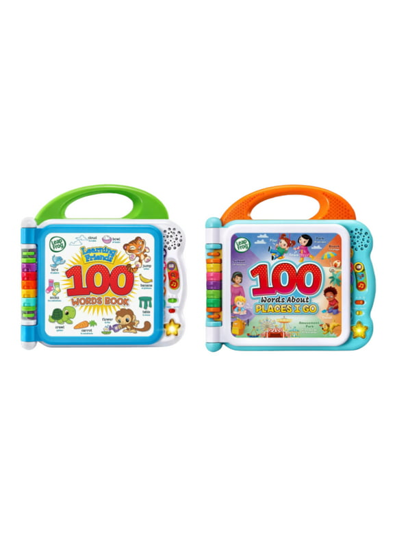 LeapFrog 100 Words Book and 100 Words About Places I Go Set, Bilingual