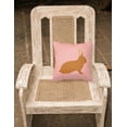 thumbnail image 2 of Carolines Treasures BB7969PW1818 Rex Rabbit Pink Check Fabric Decorative Pillow, 18 x 18 in., 2 of 2
