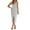 Gray, variant on Ahuyic Womens Casual Dress,Womens Plus Size Dress,Womens Summer Casual Round-Neck Sleeveless Stripe Print Long Dress,White,L