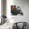 thumbnail image 4 of Acheng Posters Vintage Poster Black And White Transport Train Wall Art Locomotive Picture Decor Canvas Wall Art Picture Office Family Bedroom Living Room Decor Aesthetic Gift  16x12in, 4 of 6