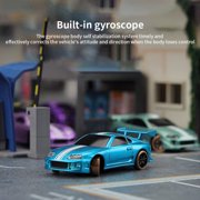 Turbo Racing 1:76 Mini Full-Scale RC Drift Car, Electric Remote Control Car with P31 Controller, DIY Shells, Type-C Charging & 40min Runtime – Desktop Toy for Adults