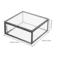 thumbnail image 4 of Clear Glass Jewelry Storage Box 1 Set Household Glass Packing Box, 4 of 9