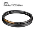 thumbnail image 3 of Uxcell B116 Drive V Belt Girth 116-inch Industrial Power Rubber Transmission Belt, 3 of 5