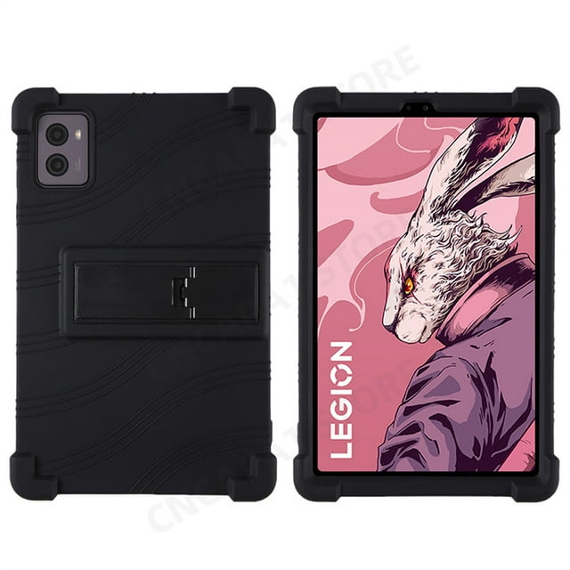 Soft Silicon Cover For Lenovo Legion Y700 2023 TB320F 8.8" Tablet Case Kickstand Funda For Legion Y700 2nd Gen Protector Shell Black Y700 2nd Gen TB320F