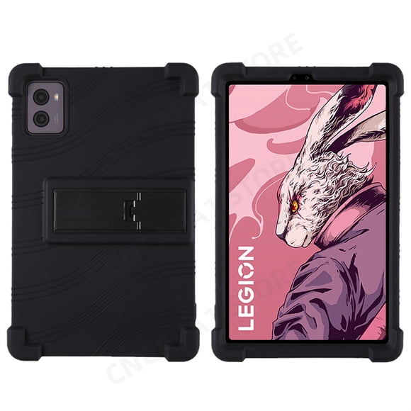 Étui en Silicone Souple pour Lenovo Legion Y700 2023 To320F Étui pour Tablette 8,8 Pouces avec Béquille Funda pour Legion Y700 2e Gén. Étui Protecteur Noir Y700 2e Gén. TB320F