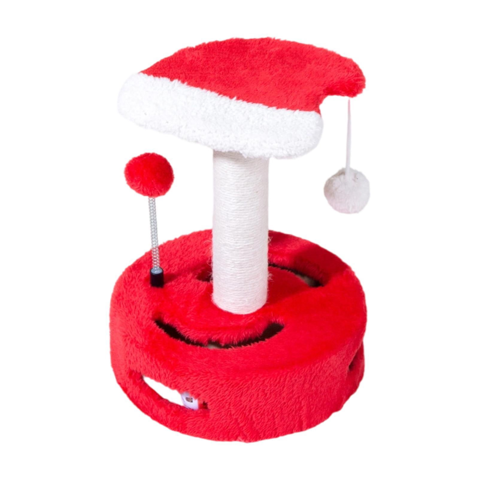 Milaget Christmas Cat Scratching Post Cat Climbing Tree Decoration Protect Furniture