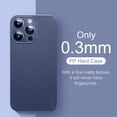 thumbnail image 5 of Luxury 0.3mm Hard PP Matte Case For iPhone 15 14 13 12 Mini 11 Pro Max Xr Xs X SE 7 8 Plus Ultra Thin Frosted Colorful Fundas, 5 of 5