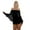 C-Black1335, variant on ANINEO Women's Simple Off Shoulder Ruched Bodycon Dresses Solid Color Dress Holiday Daliywear
