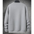 thumbnail image 4 of HOOMEUMY Men's Solid Long Sleeved Round Neck Casual Sports T shirt Fashionable Comfortableable Daily Use for Outdoor Activities and Leisure Wear, 4 of 9