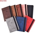 thumbnail image 2 of WALTON Funda De Pasaporte Portátil De Cuero PU Vintage Bloqueo RFID Monedero Organizador Caso De Identificación Tarjeta Bancaria Bolsa De Almacenamiento Libro huangjie unisex, 2 of 2
