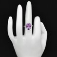 thumbnail image 2 of Natural Amethyst Concave - Brazil 925 Sterling Silver Ring s.8 Jewelry DGR1113_A_8 R-1019, 2 of 7