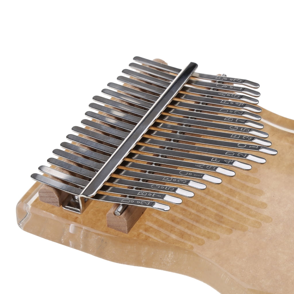 BQBQERT Thumb Piano Kalimba Instrument 17 Keys Acrylic Finger Piano Musical Instrument with Tuning for Beginner