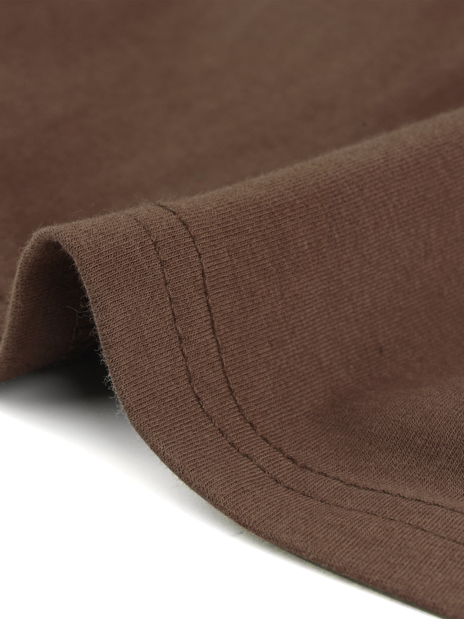 DARING DIVA Solid Color Long Sleeves Blouse M Dark Brown