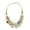 NK_10061_Ochre, variant on Newest Multi Layer Chain Crystal Colored Glaze Statement Women Strand Necklace