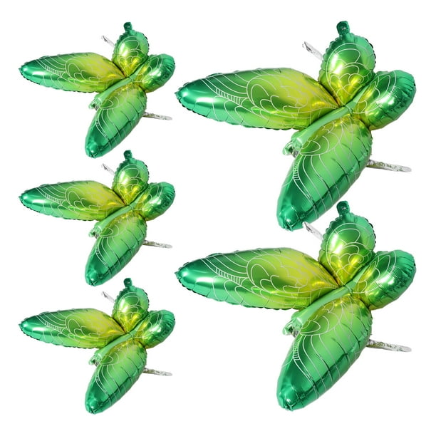 KAKOWELY 5 globos de aluminio con forma de mariposa para decoración de fiestas, ideal como disfraz de hada para bodas, cumpleaños, baby showers.